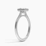 Petite Luna 1.5mm Bezel Ring Platinum Princess Engagement Ring