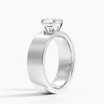 Peyton 6mm Solitaire Ring Platinum Cushion Engagement Ring