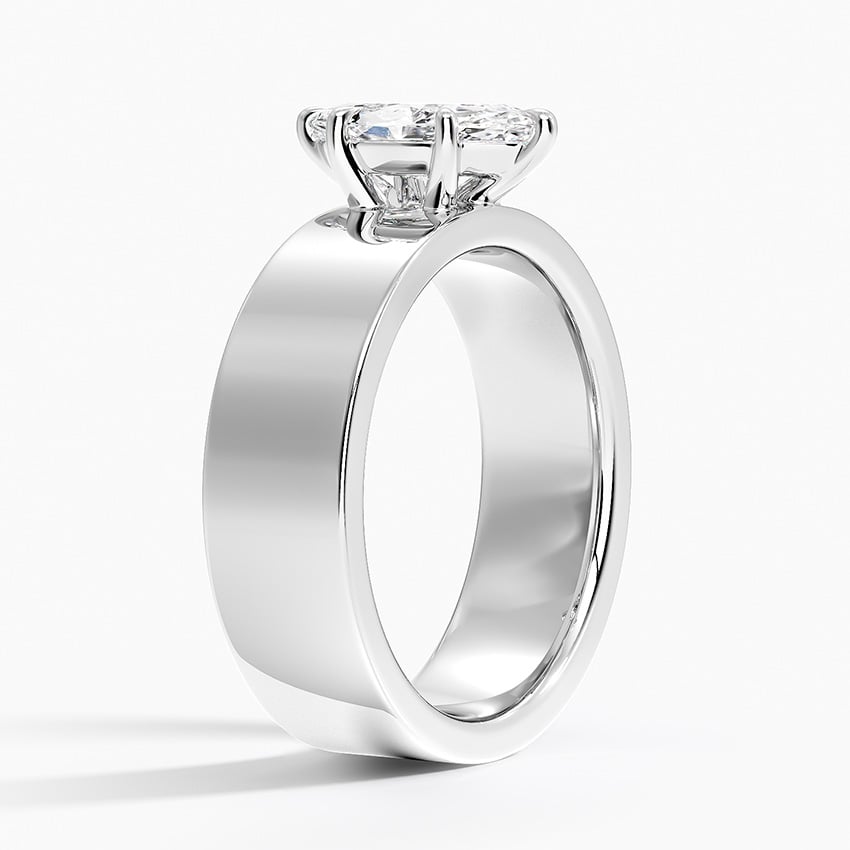 Peyton 6mm Solitaire Ring Platinum Marquise Engagement Ring