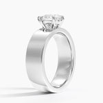 Peyton 6mm Solitaire Ring Platinum Pear Engagement Ring