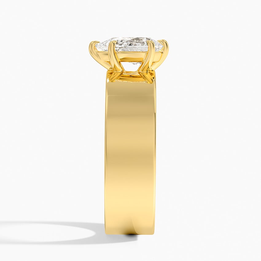 Peyton 6mm Solitaire Ring Yellow Gold 18k Pear Engagement Ring