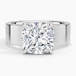 Peyton 6mm Solitaire Ring Platinum Cushion Engagement Ring