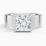 Peyton 6mm Solitaire Ring Platinum Princess Engagement Ring