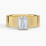 Peyton 6mm Solitaire Ring Yellow Gold 18k Emerald Engagement Ring