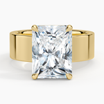 Peyton 6mm Solitaire Ring Yellow Gold 18k Radiant Engagement Ring