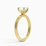 2mm Petite Elodie Perfect Fit Solitaire Ring Yellow Gold 18k Asscher Engagement Ring