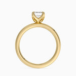 2mm Petite Elodie Perfect Fit Solitaire Ring Yellow Gold 18k Emerald Engagement Ring