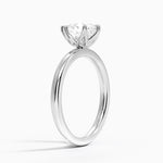 2mm Petite Elodie Perfect Fit Solitaire Ring Platinum Pear Engagement Ring