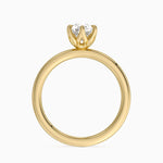 2mm Petite Elodie Perfect Fit Solitaire Ring Yellow Gold 18k Pear Engagement Ring