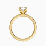 2mm Petite Elodie Perfect Fit Solitaire Ring Yellow Gold 18k Radiant Engagement Ring