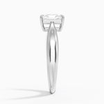 Thea Tapered Solitaire Diamond Ring Platinum Radiant Engagement Ring
