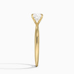 Freesia 2mm Solitaire Ring Yellow Gold 18k Cushion Engagement Ring