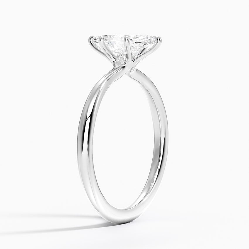 Freesia 2mm Solitaire Ring Platinum Marquise Engagement Ring