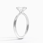 Freesia 2mm Solitaire Ring Platinum Oval Engagement Ring