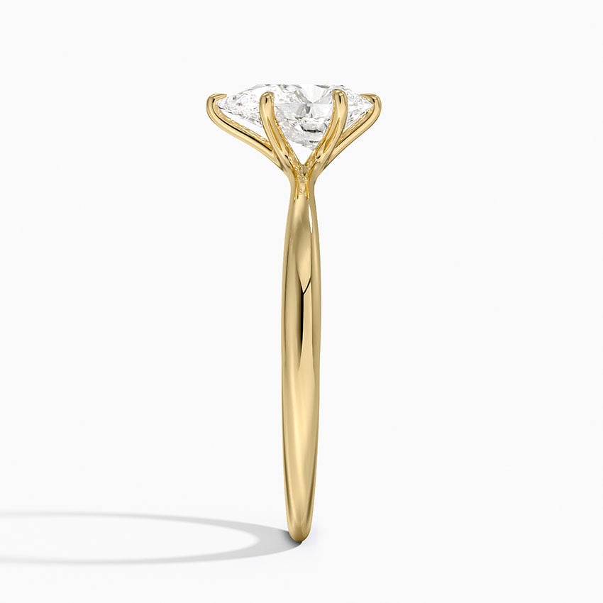 Freesia 2mm Solitaire Ring Yellow Gold 18k Pear Engagement Ring