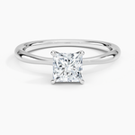Freesia 2mm Solitaire Ring Platinum Princess Engagement Ring