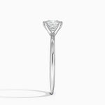 Freesia Six-Prong Solitaire Ring Platinum Cushion Engagement Ring