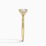 Freesia Six-Prong Solitaire Ring Yellow Gold 18k Cushion Engagement Ring