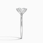 Freesia Six-Prong Solitaire Ring Platinum Oval Engagement Ring