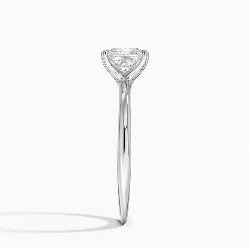 Freesia Six-Prong Solitaire Ring Platinum Princess Engagement Ring