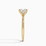 Freesia Six-Prong Solitaire Ring Yellow Gold 18k Princess Engagement Ring