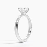 Freesia 2.7mm Solitaire Ring Platinum Asscher Engagement Ring