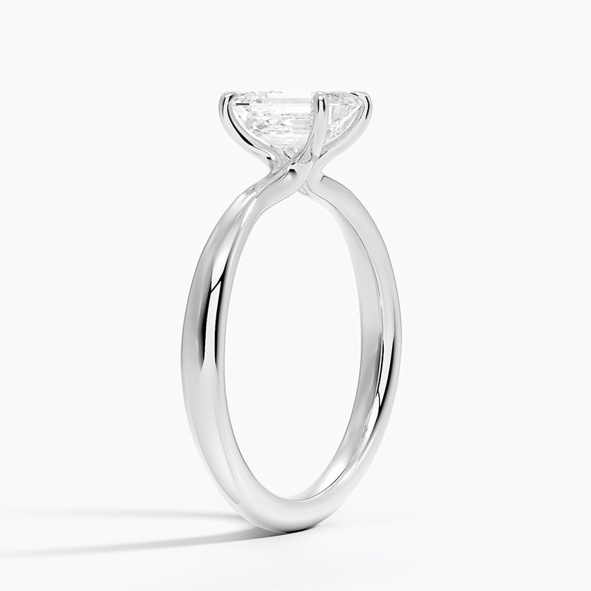 Freesia 2.7mm Solitaire Ring Platinum Emerald Engagement Ring