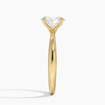 Freesia 2.7mm Solitaire Ring Yellow Gold 18k Oval Engagement Ring