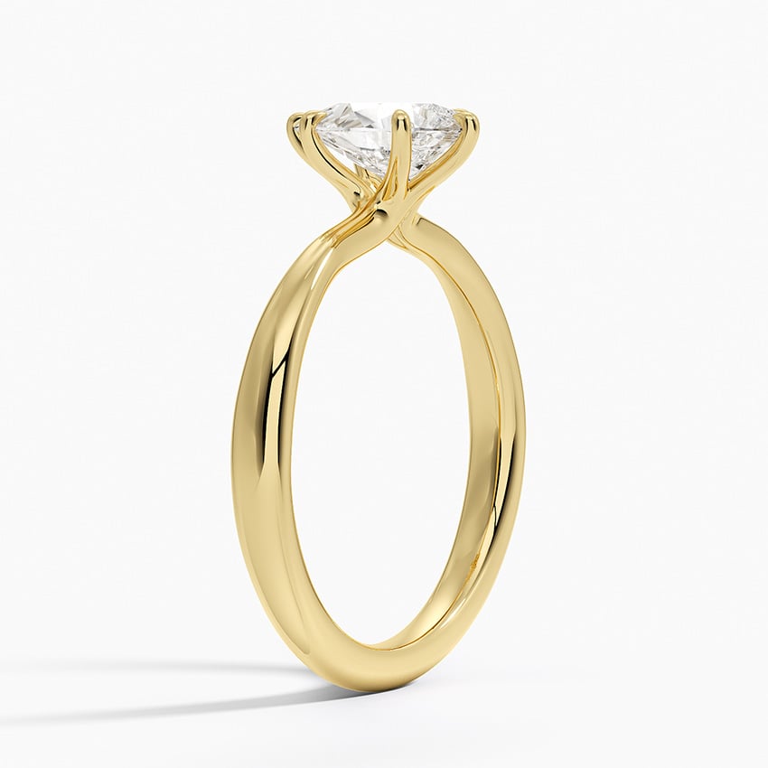 Freesia 2.7mm Solitaire Ring Yellow Gold 18k Pear Engagement Ring