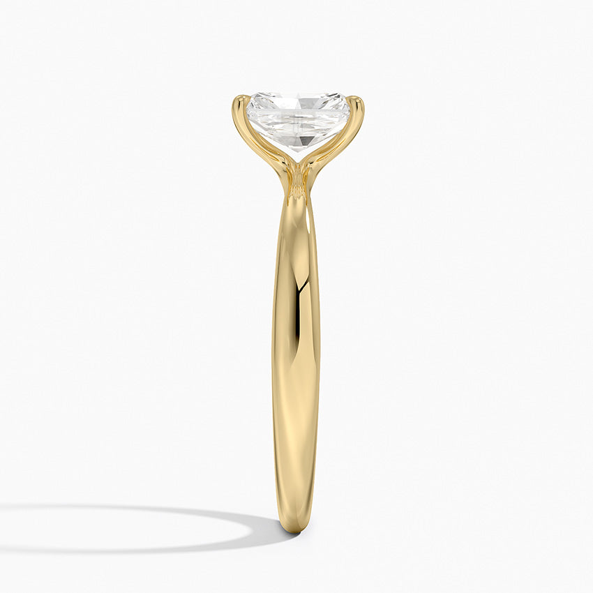 Freesia 2.7mm Solitaire Ring Yellow Gold 18k Radiant Engagement Ring
