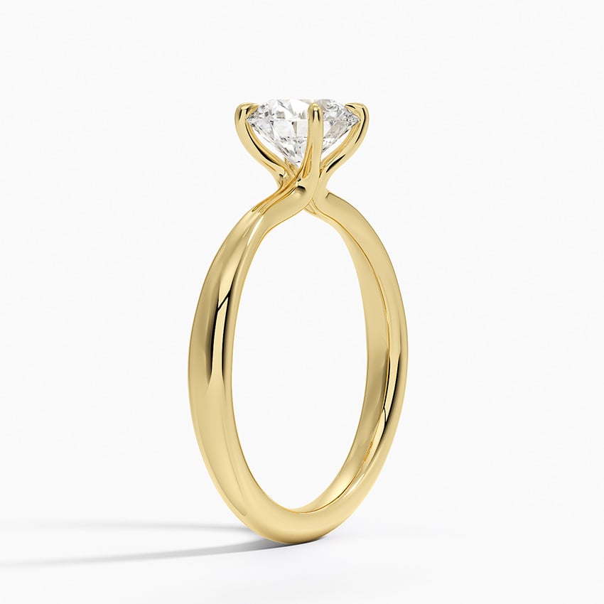 Freesia 2.7mm Solitaire Ring Yellow Gold 18k Round Engagement Ring
