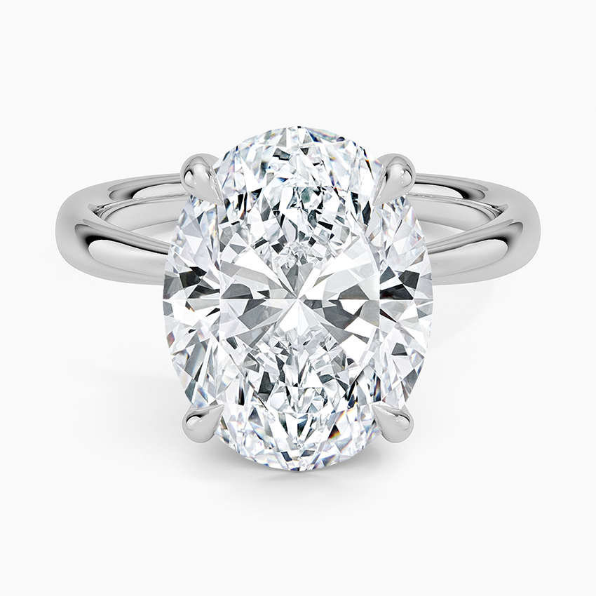 Freesia 2.7mm Solitaire Ring Platinum Oval Engagement Ring