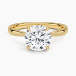 Freesia 2.7mm Solitaire Ring Yellow Gold 18k Round Engagement Ring
