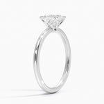 Aveline Solitaire Ring Platinum Asscher Engagement Ring