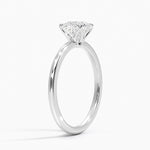 Aveline Solitaire Ring Platinum Cushion Engagement Ring