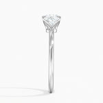 Aveline Solitaire Ring Platinum Cushion Engagement Ring