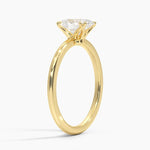 Aveline Solitaire Ring Yellow Gold 18k Oval Engagement Ring