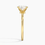 Aveline Solitaire Ring Yellow Gold 18k Oval Engagement Ring