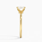 Aveline Solitaire Ring Yellow Gold 18k Princess Engagement Ring
