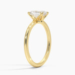Aveline Solitaire Ring Yellow Gold 18k Radiant Engagement Ring