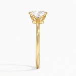 Aveline Solitaire Ring Yellow Gold 18k Radiant Engagement Ring