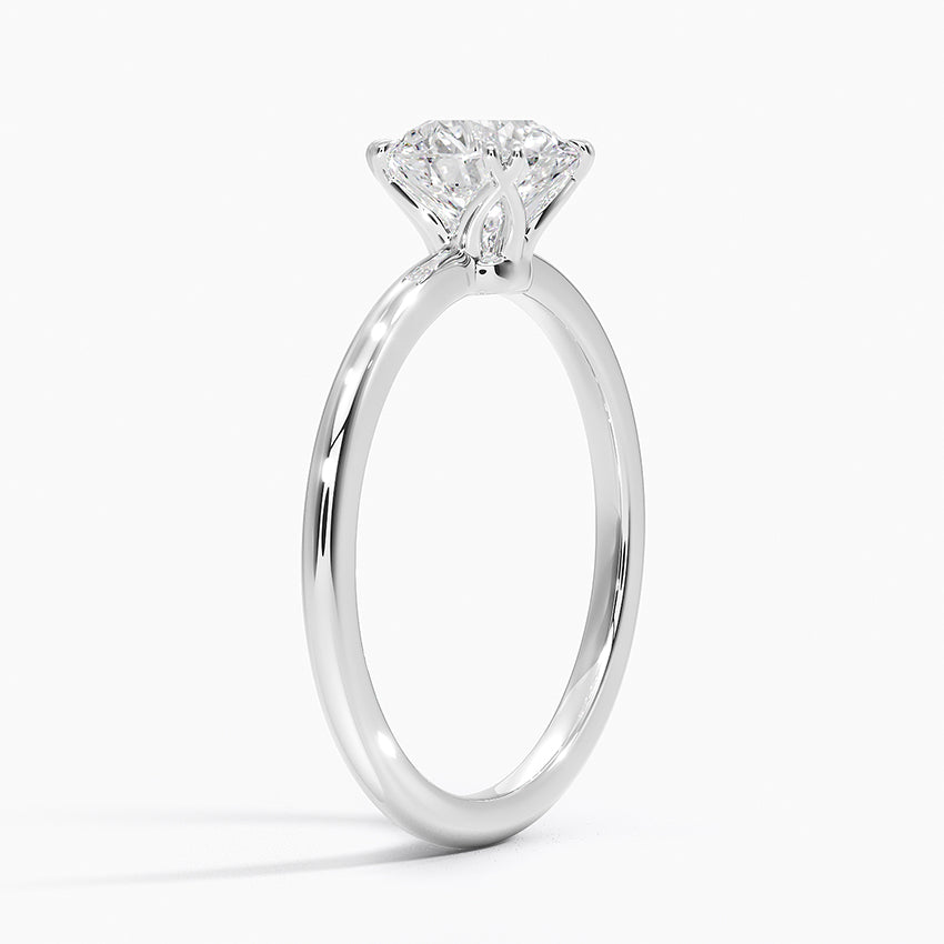 Aveline Solitaire Ring Platinum Round Engagement Ring