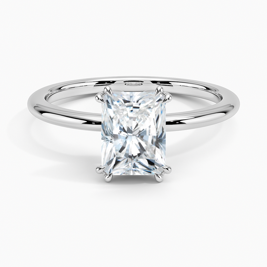 Aveline Solitaire Ring Platinum Radiant Engagement Ring