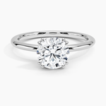Aveline Solitaire Ring Platinum Round Engagement Ring