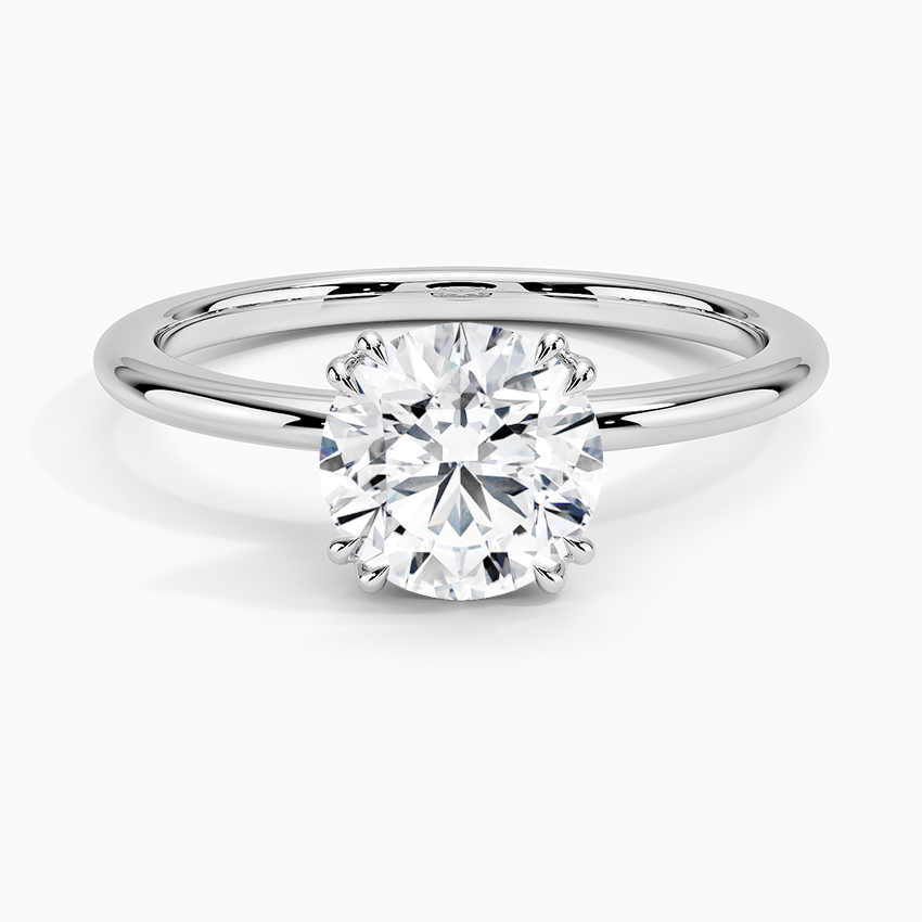 Aveline Solitaire Ring Platinum Round Engagement Ring