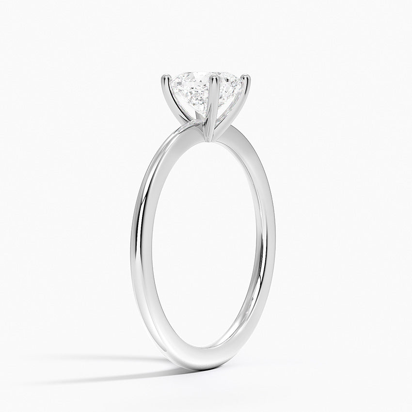Aimee Solitaire Ring Platinum Cushion Engagement Ring