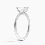 Aimee Solitaire Ring Platinum Emerald Engagement Ring