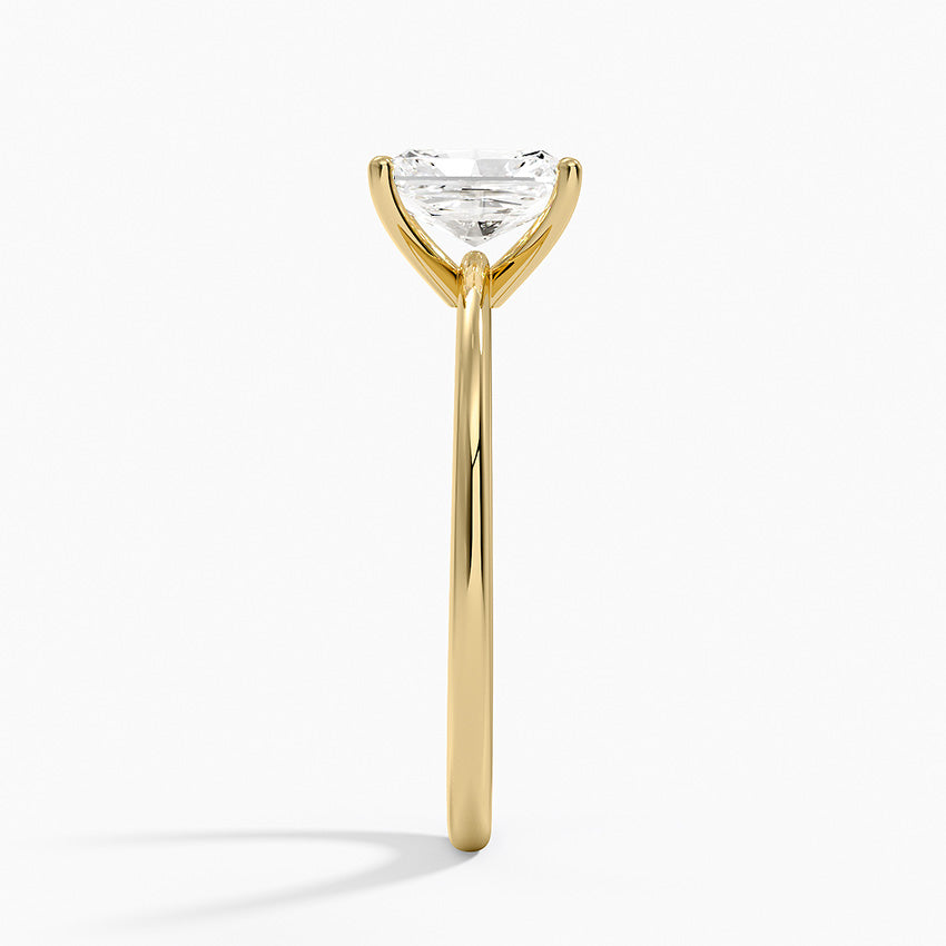 Aimee Solitaire Ring Yellow Gold 18k Radiant Engagement Ring