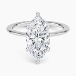 Aimee Solitaire Ring Platinum Marquise Engagement Ring