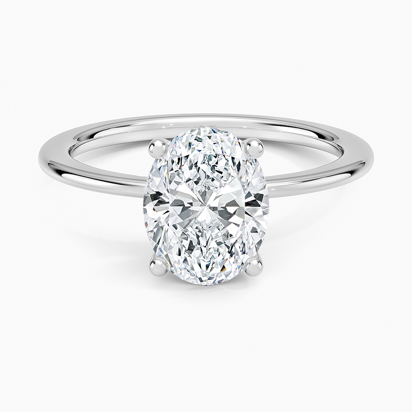 Aimee Solitaire Ring Platinum Oval Engagement Ring